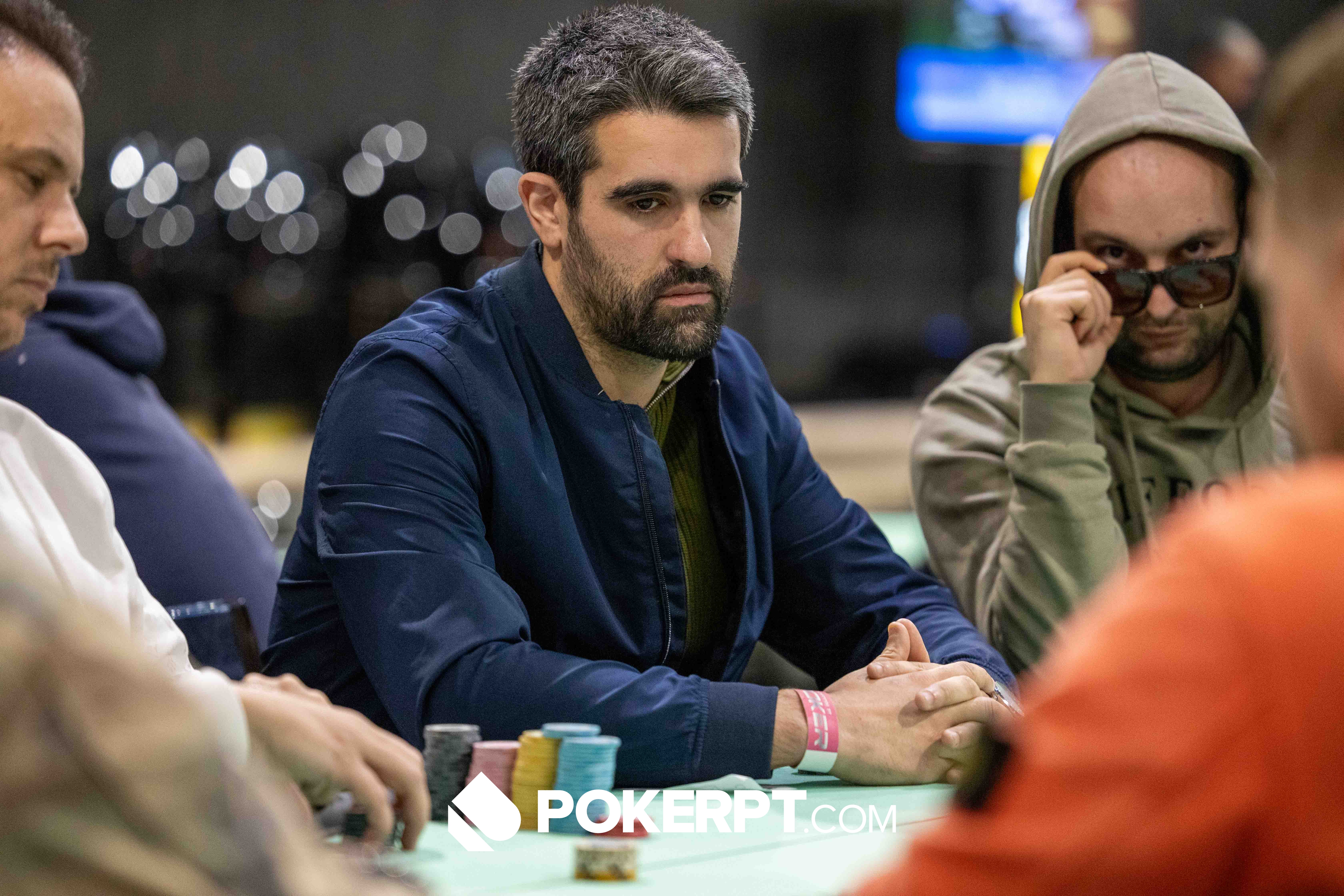 André Matias a jogar um torneio de poker ao vivo